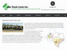 Tablet Screenshot of laketrucklines.com